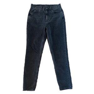 American eagle mom jeans black faded size 2